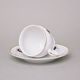 Coffee cup and saucer 220 ml / 16 cm, Thun 1794 Carlsbad porcelain, BERNADOTTE arms