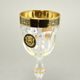 Astra Gold: Wine glass 170 ml, 15,2 cm, crystal + gold + lion, Provenza, Golden Black Decor