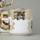 Mug Gustav 0,31 l, Hunting brown plus gold, 6 pcs., Carlsbad porcelain