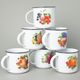 Mug Tina big 380 ml, 6 pcs. fruits decor set., Český porcelán a.s.