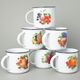 Mug Tina big 0,38 l, 6 pcs. fruits decor set., Český porcelán a.s.