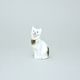 Cat 8,3 x 4,5 x 4 cm, Luxor, Porcelain Figures Duchcov