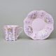 Cup and saucer mocca 80 ml, Olga 585 Mucha, Rose China