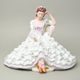 Lady with book, velká 22,5 x 32,5 x 26,5 cm, flowers, Royal Dux Bohemia
