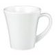 Cappuccino cup and saucer, Modern Life UNI white, Seltmann Porcelain