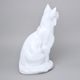 Kočka Bílá 22,5 x 17 x 34 cm, Luxor, Porcelánové figurky Duchcov
