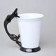 Mug Sphinx with a Cat, 400 ml, Black, Goldfinger porcelain