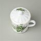 Mug Tony with lid 0,27 l, Lily-of-the-valley + gold line, Cesky porcelan a.s.