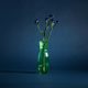 Crystal Carafe / Vase 1350 ml, Light Green - Tethys, Kvetna 1794 Glassworks