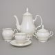 Coffee set for 6 pers., Thun 1794 Carlsbad porcelain, BERNADOTTE ivory + gold