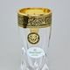Astra Gold: Liqueur (shot) cup 50 ml, 1 pcs., Quadro crystal, Lilit and Leo Golden Black decor