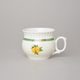 Hrnek Darume 290 ml, slonová kost s dekorací ovoce, Český porcelán a.s.