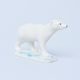 Polar bear 9,5 x 2,5 x 6,5 cm, Kati Zorn, Unterweissbacher porcelain