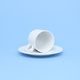 Coffee cup 135 ml and saucer 130 mm, Jana white, Thun 1794 Carlsbad porcelain