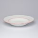 70477: Deep Plate 23 cm, Thun 1794 Carlsbad porcelain, Natalie, Red line