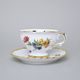 Šálek 230 ml a podšálek 150 mm, Aristokrat, Queens Crown, Original Bohemia porcelain