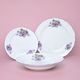 Plate set for 6 pers. 24, 24, 19 cm, Violet, Cesky porcelan a.s.