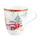 Mug 0,4 l, Truck under snow, Seltmann porcelain