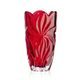 Skleněná váza Flora Red, 28 cm, Aurum Crystal