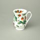 Alpine strawberry: Mug Eleanor 320 ml, english fine bone china, Roy Kirkham