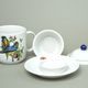 Mug 400 ml with cap and strainer, Birds and butterflies, Atelier Lesov