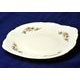 Talíř koláčový 27 cm, Thun 1794, karlovarský porcelán, BERNADOTTE ivory + kytičky