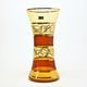 Egermann: Vase Amber - Yellow-brown Stain, h: 30 cm, Crystal Vases Egermann