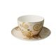 Cup and saucer Gustav Klimt - The Kiss, 0,5 l / 19 cm, Fine Bone China, Goebel