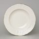 Plate deep 23 cm, Thun 1794 Carlsbad porcelain, BERNADOTTE ivory + gold