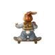 Rabbit figurine with skateboard 10 / 5 / 12cm, stoneware, Goebel