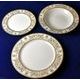 Plate set for 6 persons, Sabina, gold ornaments, Leander 1907