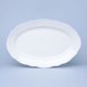 Dish oval flat 35 cm, White with blue line, Cesky porcelan a.s.