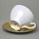 Cup 200 ml and saucer tea, Opera GOLD inside, Cesky porcelan a.s.