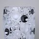 Crystal vase Lisboa 35 cm with fond and black lister, Jihlava Glassworks Bohemia 1845