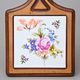 Board decorative wall small 21,5 x 13 cm, Meissen Rose