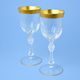 Astra Gold: Wine glass 21 cm 220 ml, set of 2 pcs., crystal Rio Golden decor