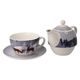 Tea for one set, 15,5 / 15,5 / 15,5 cm, Winter forest, new bone china, Goebel