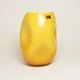 Egermann: Designová váza Triplex, optika mačkaná - žlutá, 23 cm, Skleněné vázy Egermann