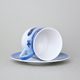 Cup and saucer 0,2 l / 15 cm, Thun 1794 Carlsbad porcelain, BLUE CHERRY