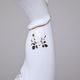 Lady 13,5 x 11 x 29 cm, White + Gold, Porcelain figures Duchcov