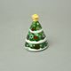 Bell christmas tree 6 x 9 cm, glazed ceramic, EGAN