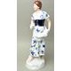 Dívka se snopem 53 cm, cibulák + kobalt, Porcelánové figurky Duchcov