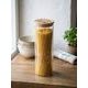 Glass Spaghetti Jar with Wooden Lid, 30 cm, Onion Pattern