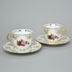 Cup 90 ml espresso + saucer 120 mm, 2 pcs. + gift box, Cecily roses, Carlsbad