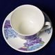 Hydrangea: Cup 420 ml and saucer breakfast, Roy Kirkham, Fine Bone China