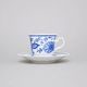 Cup tall 130 ml + sacuer 135 mm, Thun 1794, karlovarský porcelán, NATÁLIE Blue Onion