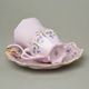 Cup 230 ml tall and saucer 16 cm for chocolate, Lenka 247p, Rose China Chodov