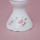 Pink line: Candle holder 65 mm, Thun 1794 Carlsbad porcelain, BERNADOTTE roses