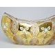 Cut Crystal Bowl Gondola, 27 cm, Gold + Enamel, Jahami Bohemia