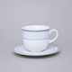 Cup tea / coffee tall 230 ml and saucer 15,5 cm, Thun 1794, OPAL 80144